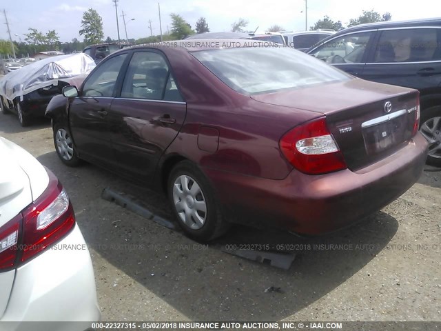 4T1BE32K14U294738 - 2004 TOYOTA CAMRY LE/XLE/SE მუქწითელი ფოტო 3
