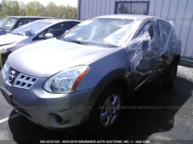 JN8AS5MT7DW546737 - 2013 NISSAN ROGUE S/SV GRAY photo 2