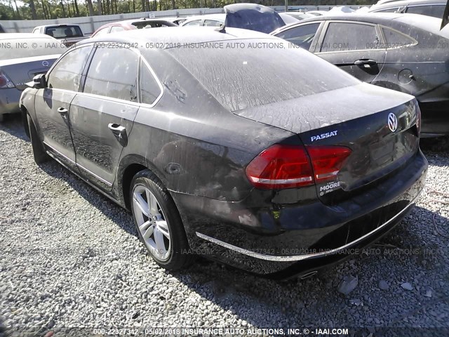 1VWBN7A38DC089569 - 2013 VOLKSWAGEN PASSAT SE BLACK photo 3