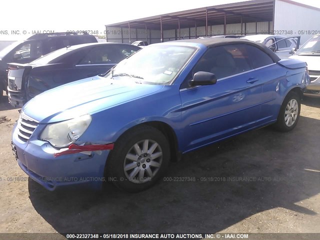 1C3LC45K58N261035 - 2008 CHRYSLER SEBRING BLUE photo 2