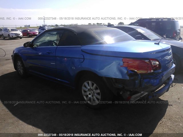 1C3LC45K58N261035 - 2008 CHRYSLER SEBRING BLUE photo 3