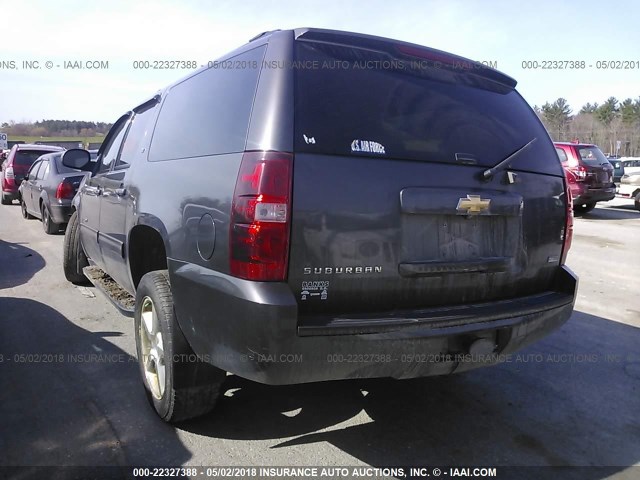 1GNUKJE36AR182375 - 2010 CHEVROLET SUBURBAN K1500 LT GRAY photo 3