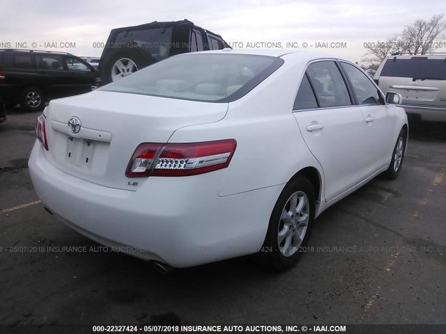 4T1BK3EK0AU607021 - 2010 TOYOTA CAMRY SE/LE/XLE 白色 照片 4