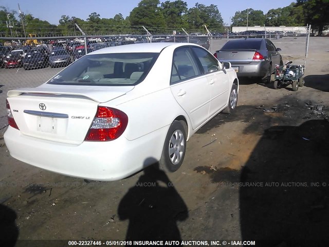 4T1BE32K04U265960 - 2004 TOYOTA CAMRY LE/XLE/SE თეთრი ფოტო 4
