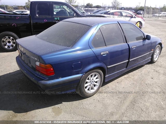 WBACD4328WAV64257 - 1998 BMW 328 I AUTOMATIC BLUE photo 4