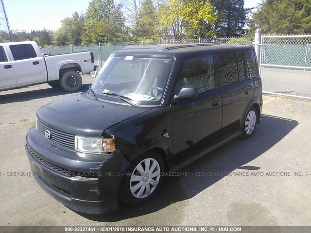 JTLKT324440150592 - 2004 TOYOTA SCION XB BLACK photo 2