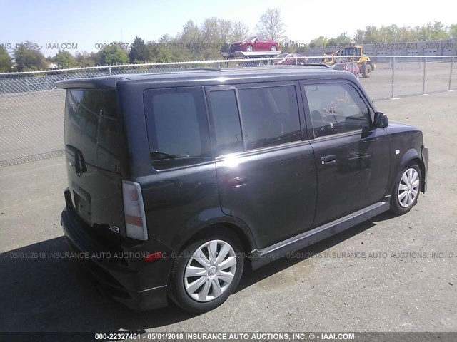 JTLKT324440150592 - 2004 TOYOTA SCION XB BLACK photo 4