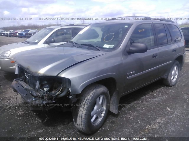 1GKDT13S862119170 - 2006 GMC ENVOY GRAY photo 2