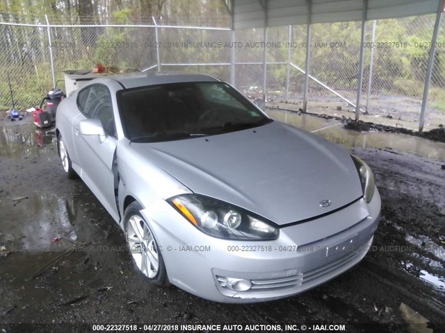 KMHHM66D58U292345 - 2008 HYUNDAI TIBURON GS SILVER photo 1