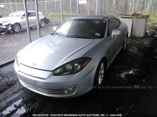 KMHHM66D58U292345 - 2008 HYUNDAI TIBURON GS SILVER photo 2