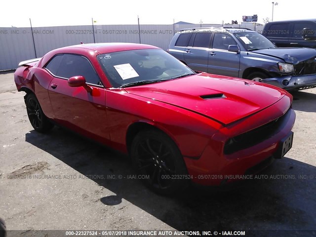 2C3CDZAG7JH183836 - 2018 DODGE CHALLENGER SXT RED photo 1