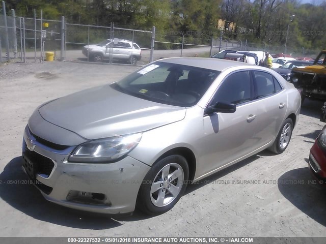 1G11B5SL2FF348187 - 2015 CHEVROLET MALIBU LS Şampan foto 2