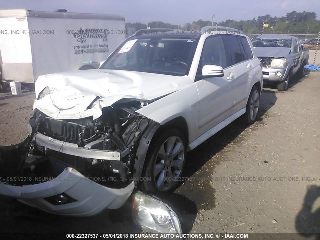 WDCGG8HB4AF314385 - 2010 MERCEDES-BENZ GLK 350 4MATIC WHITE photo 2