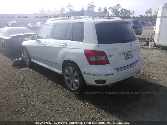 WDCGG8HB4AF314385 - 2010 MERCEDES-BENZ GLK 350 4MATIC WHITE photo 3