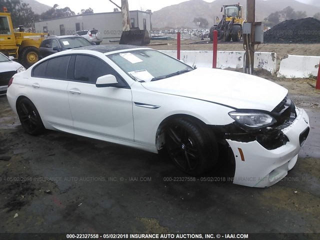 WBA6B2C5XED129285 - 2014 BMW 650 I/GRAN COUPE WHITE photo 1