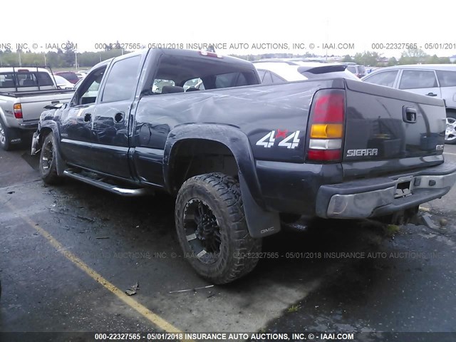 1GTGK23U84F151304 - 2004 GMC SIERRA K2500 CREW CAB BLACK photo 3