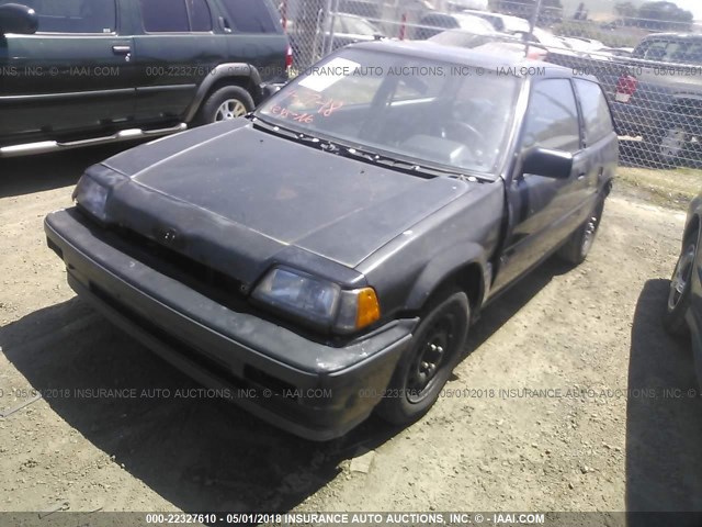 JHMEC3341HS030345 - 1987 HONDA CIVIC 1.5 SI BLACK photo 2