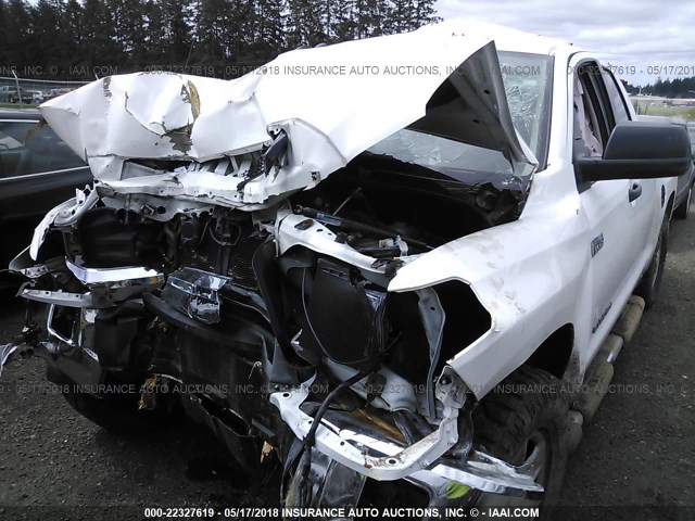 5TFRY5F18EX171882 - 2014 TOYOTA TUNDRA DOUBLE CAB SR/SR5 WHITE photo 6