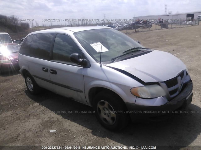 1D4GP25373B110810 - 2003 DODGE CARAVAN SE SILVER photo 1