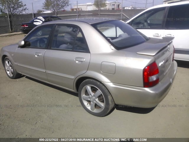 JM1BJ225820637649 - 2002 MAZDA PROTEGE DX/LX/ES BEIGE photo 3