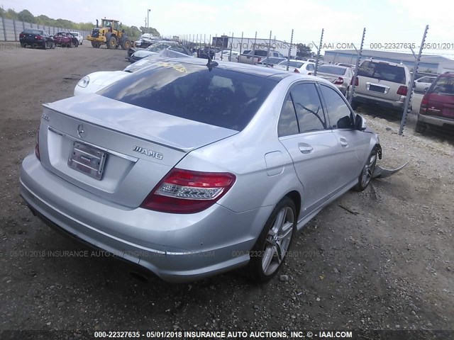 WDDGF56X48F137634 - 2008 MERCEDES-BENZ C 350 SILVER photo 4