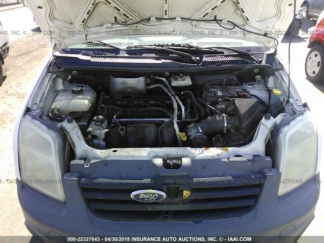 NM0LS6AN8AT019462 - 2010 FORD TRANSIT CONNECT XL WHITE photo 10