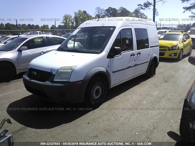 NM0LS6AN8AT019462 - 2010 FORD TRANSIT CONNECT XL WHITE photo 2