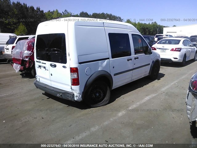 NM0LS6AN8AT019462 - 2010 FORD TRANSIT CONNECT XL WHITE photo 4