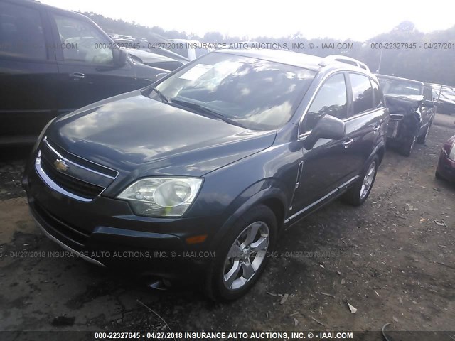 3GNAL4EK6DS571401 - 2013 CHEVROLET CAPTIVA LTZ GRAY photo 2