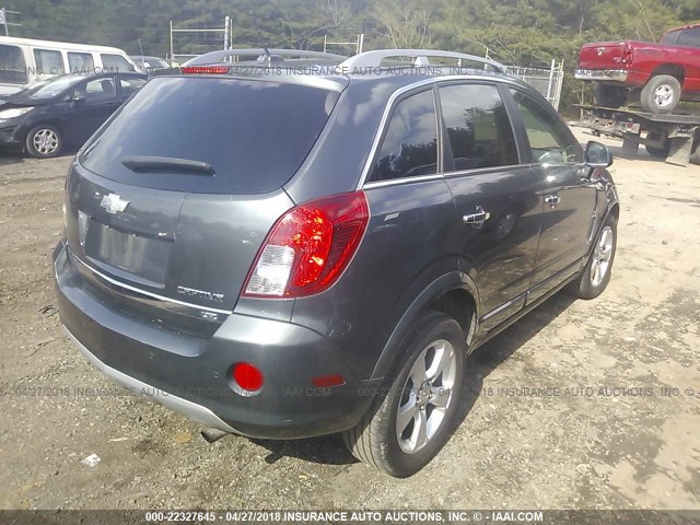 3GNAL4EK6DS571401 - 2013 CHEVROLET CAPTIVA LTZ GRAY photo 4