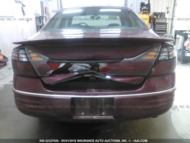 1G2HX54K914203913 - 2001 PONTIAC BONNEVILLE SE BURGUNDY photo 6