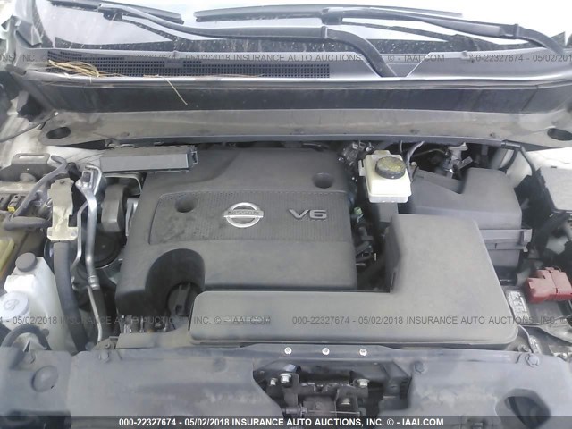 5N1AR2MN3EC724228 - 2014 NISSAN PATHFINDER S/SV/SL/PLATINUM 白色 照片 10