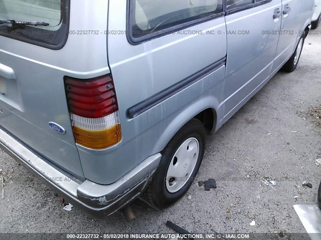 1FMCA11U0SZC03885 - 1995 FORD AEROSTAR BLUE photo 6