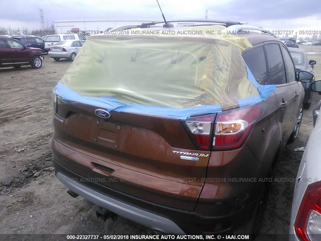 1FMCU9J99HUA10707 - 2017 FORD ESCAPE TITANIUM BROWN photo 4