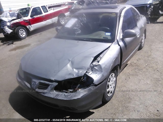 KMHJF35F4YU012363 - 2000 HYUNDAI ELANTRA GLS GRAY photo 2