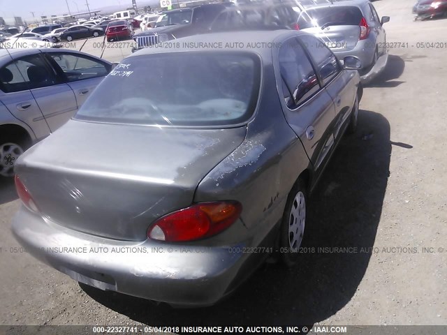 KMHJF35F4YU012363 - 2000 HYUNDAI ELANTRA GLS GRAY photo 4