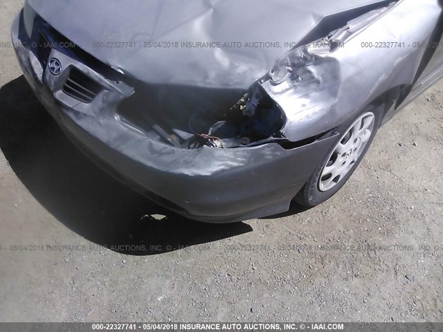 KMHJF35F4YU012363 - 2000 HYUNDAI ELANTRA GLS GRAY photo 6