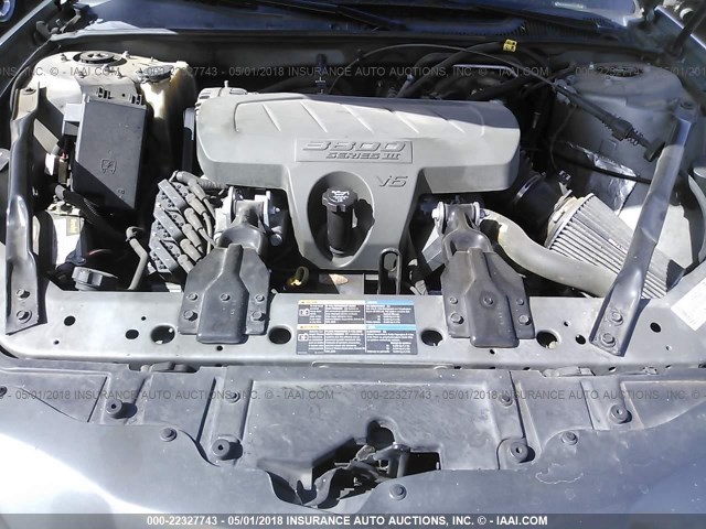 2G2WP552X71116290 - 2007 PONTIAC GRAND PRIX GRAY photo 10
