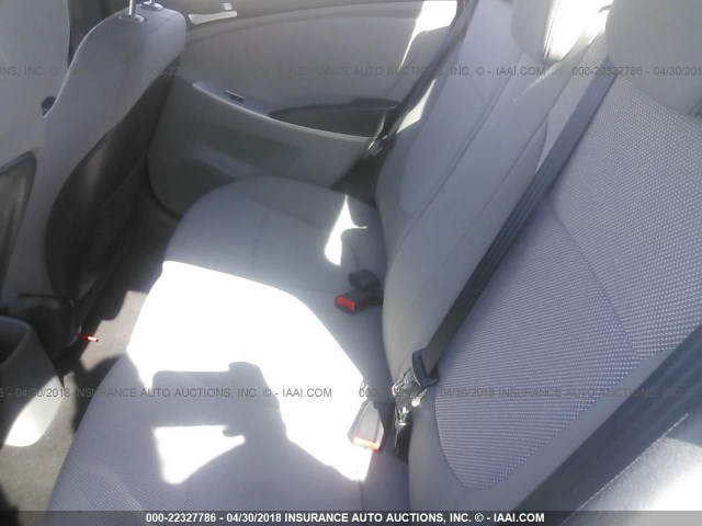 KMHCT4AE6DU535432 - 2013 HYUNDAI ACCENT GLS/GS SILVER photo 8