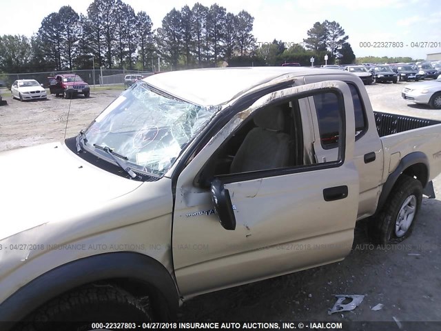 5TEGN92N84Z452541 - 2004 TOYOTA TACOMA DOUBLE CAB PRERUNNER TAN photo 6