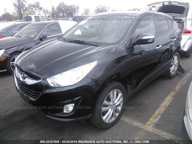 KM8JU3AC6CU488138 - 2012 HYUNDAI TUCSON GLS/LIMITED შავი ფოტო 2