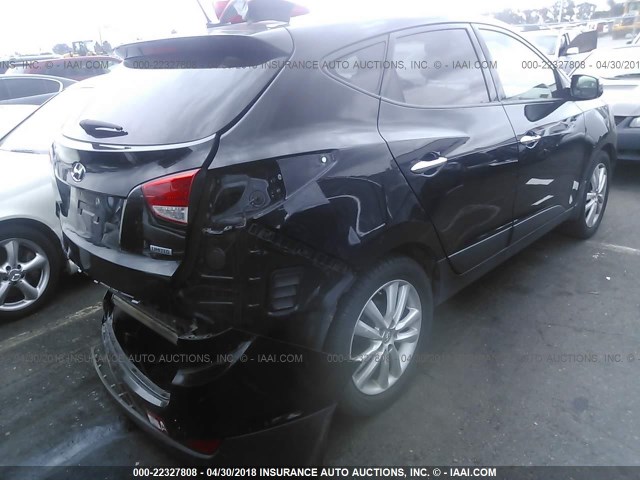 KM8JU3AC6CU488138 - 2012 HYUNDAI TUCSON GLS/LIMITED შავი ფოტო 4