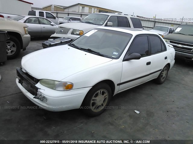 1Y1SK5481YZ412253 - 2000 CHEVROLET GEO PRIZM LSI თეთრი ფოტო 2