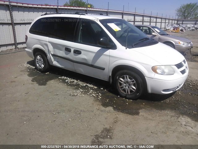 1D4GP24R75B213542 - 2005 DODGE GRAND CARAVAN SE WHITE photo 1