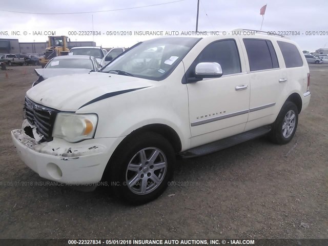 1A8HX58P07F522916 - 2007 CHRYSLER ASPEN LIMITED WHITE photo 2