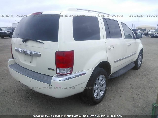 1A8HX58P07F522916 - 2007 CHRYSLER ASPEN LIMITED WHITE photo 4