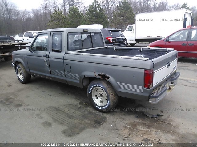 1FTCR14U3NTA70992 - 1992 FORD RANGER SUPER CAB GRAY photo 3