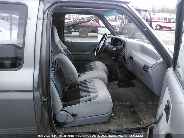 1FTCR14U3NTA70992 - 1992 FORD RANGER SUPER CAB GRAY photo 5