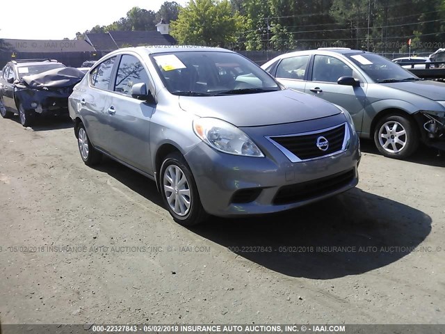 3N1CN7AP0CL918800 - 2012 NISSAN VERSA S/SV/SL GRAY photo 1