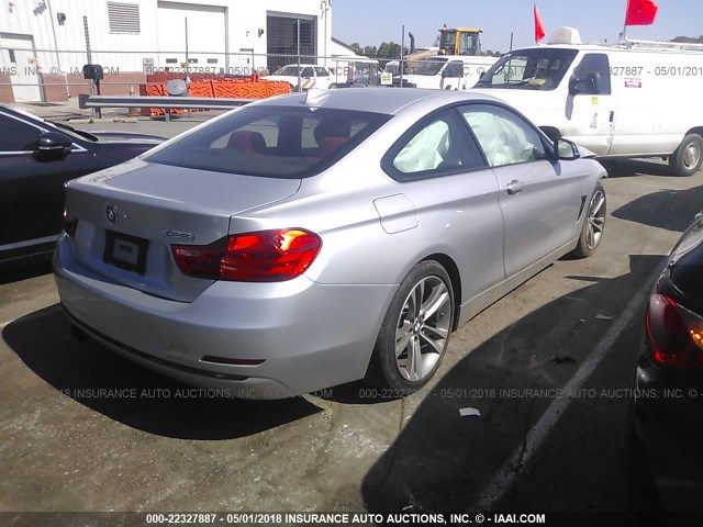 WBA3N3C52EK230218 - 2014 BMW 428 I GRAY photo 4